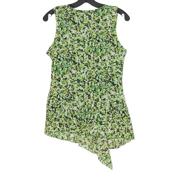 Nine West Vintage Top Y2K Cottage Coquette Retro Preppy Asymmetrical Green Small - Picture 5 of 5